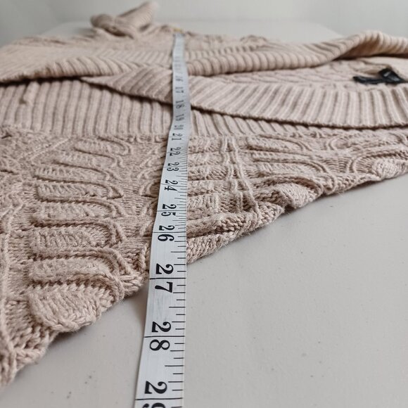 Sisters Open Front Vine Knit Cocoon Cardigan - Picture 10 of 16